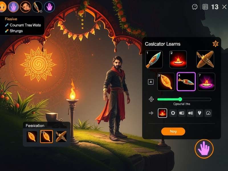 Fennel Saga character customization interface